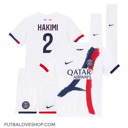 Dres Paris Saint-Germain Achraf Hakimi #2 Preč pre deti 2024-25 Krátky Rukáv (+ trenírky)